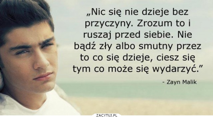 nic nie dzieje się bez przyczyny..